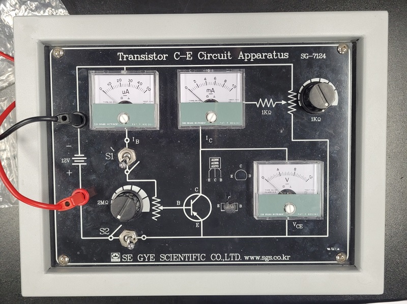 트랜지스터 특성 실험 회로판